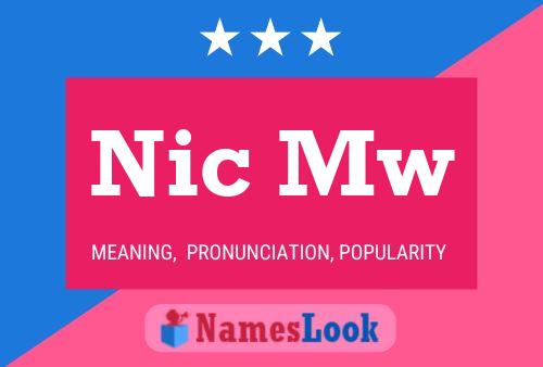 Nic Mw Name Poster