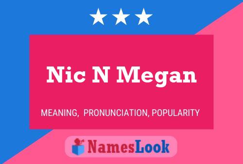 Nic N Megan Name Poster