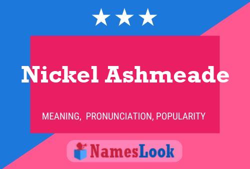 Nickel Ashmeade Name Poster