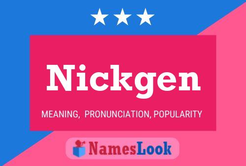 Nickgen Name Poster