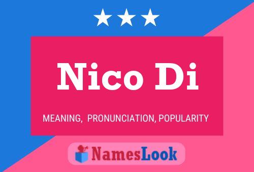 Nico Di Name Poster