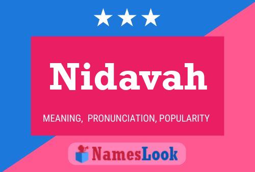 Nidavah Name Poster