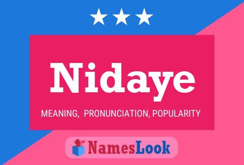 Nidaye Name Poster