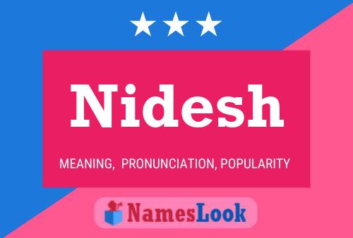 Nidesh Name Poster