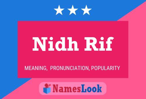 Nidh Rif Name Poster