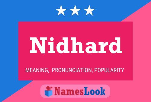 Nidhard Name Poster