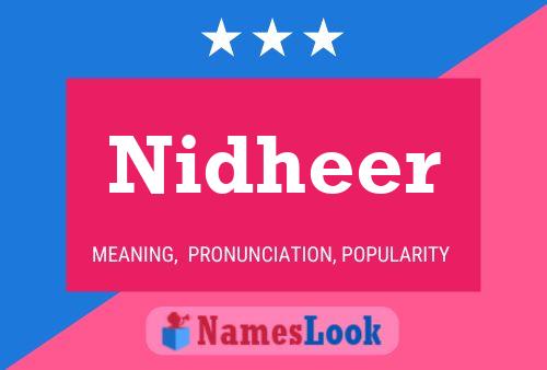 Nidheer Name Poster