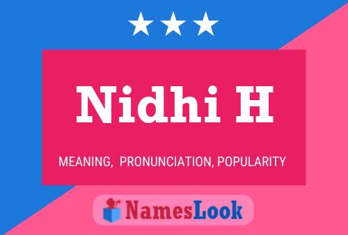 Nidhi H Name Poster