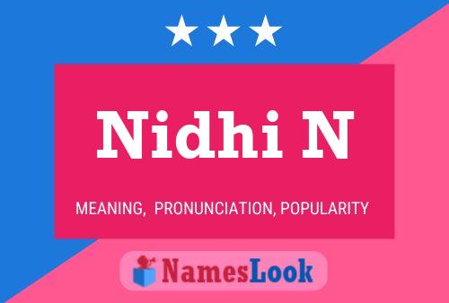 Nidhi N Name Poster