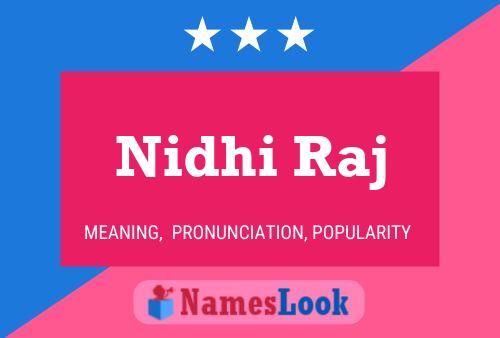 Nidhi Raj Name Poster