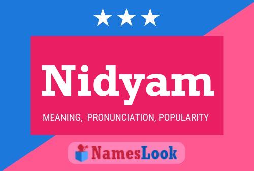 Nidyam Name Poster