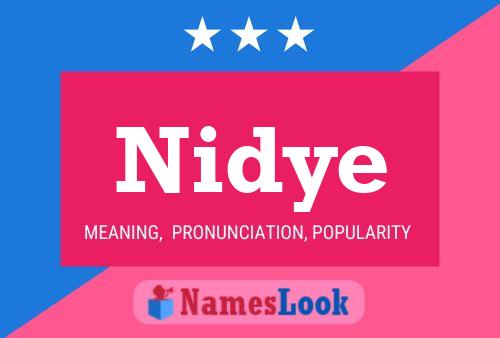 Nidye Name Poster