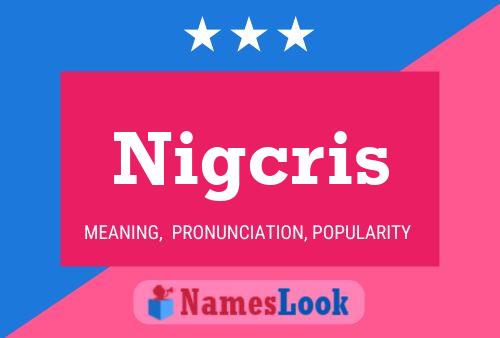 Nigcris Name Poster