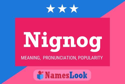 Nignog Name Poster