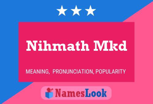 Nihmath Mkd Name Poster