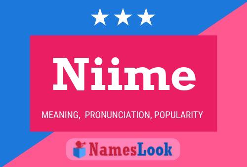 Niime Name Poster