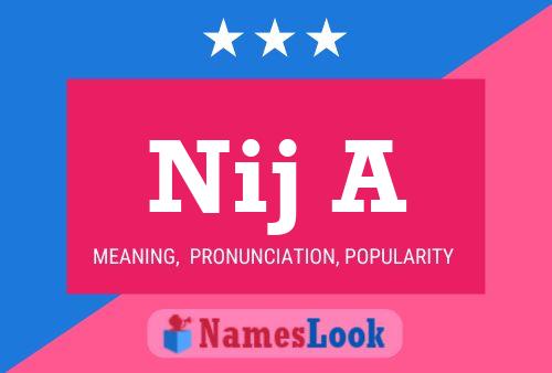 Nij A Name Poster