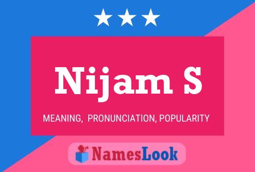 Nijam S Name Poster