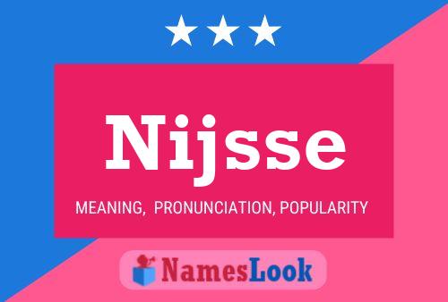 Nijsse Name Poster