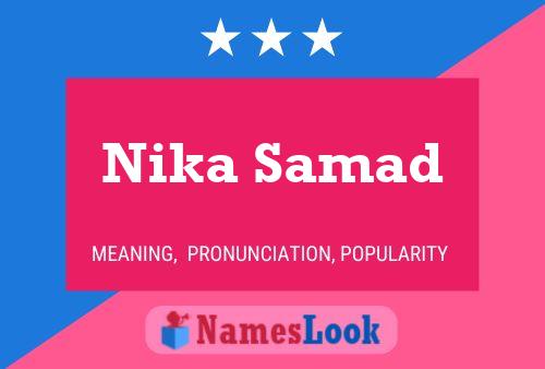 Nika Samad Name Poster