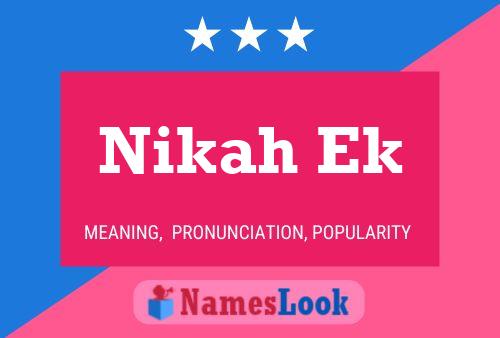 Nikah Ek Name Poster