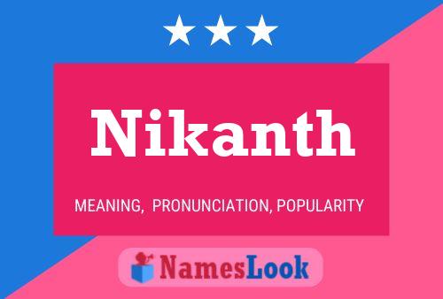 Nikanth Name Poster