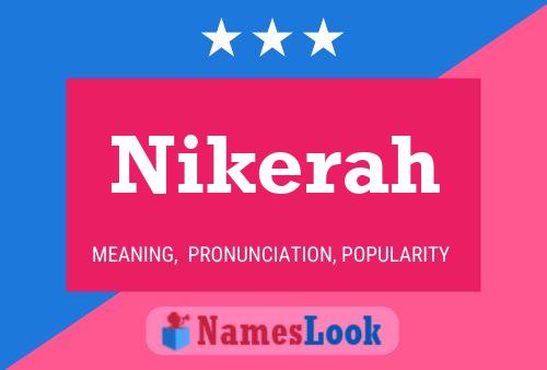 Nikerah Name Poster