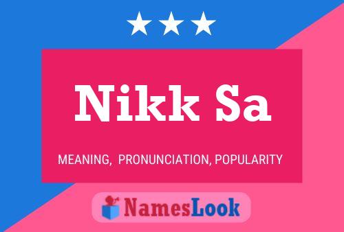 Nikk Sa Name Poster