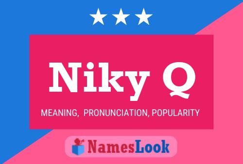 Niky Q Name Poster