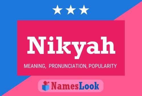 Nikyah Name Poster