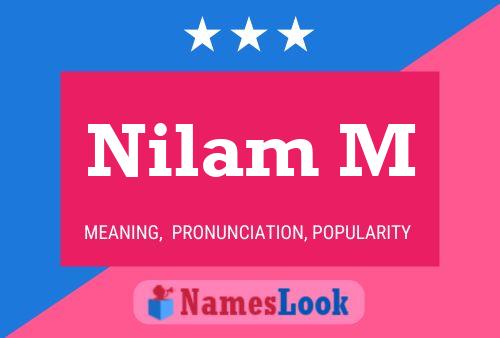 Nilam M Name Poster