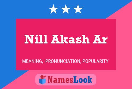 Nill Akash Ar Name Poster