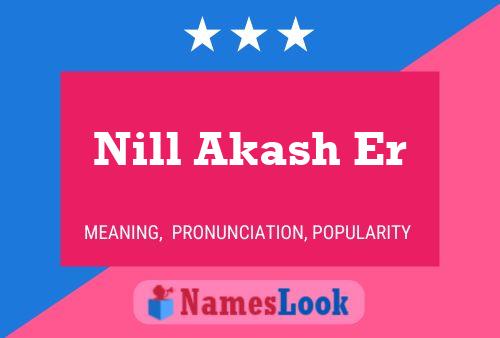 Nill Akash Er Name Poster