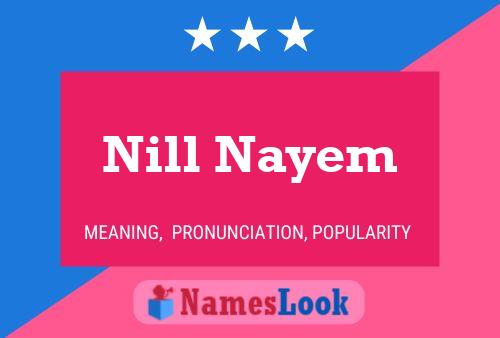 Nill Nayem Name Poster