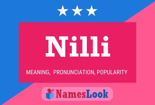 Nilli Name Poster