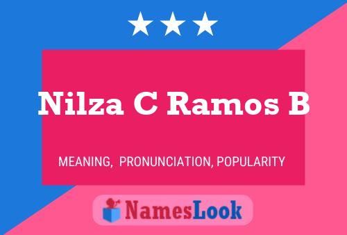 Nilza C Ramos B Name Poster