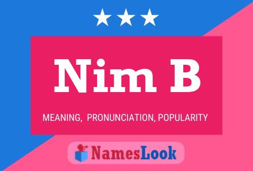 Nim B Name Poster