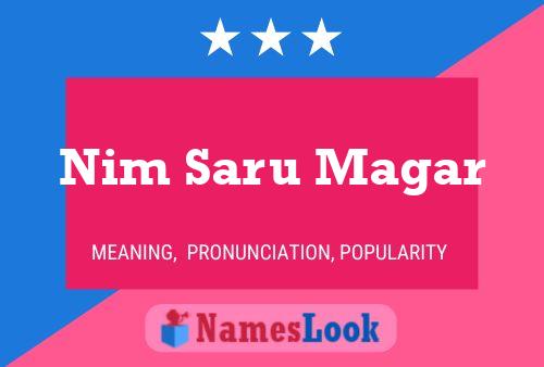 Nim Saru Magar Name Poster