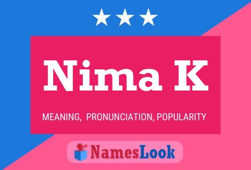 Nima K Name Poster