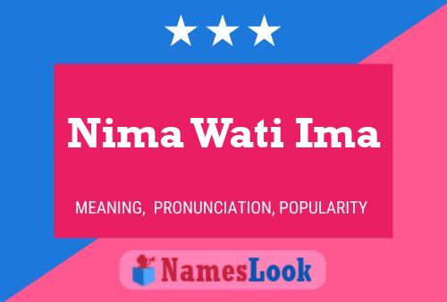 Nima Wati Ima Name Poster