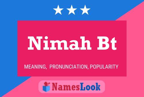 Nimah Bt Name Poster