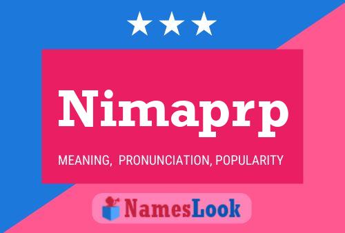 Nimaprp Name Poster