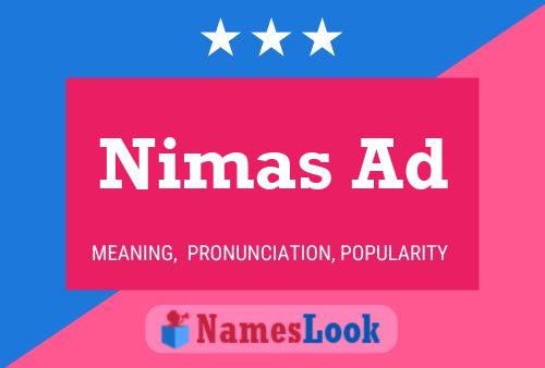 Nimas Ad Name Poster