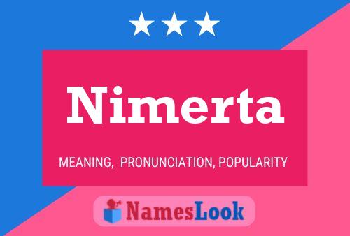 Nimerta Name Poster