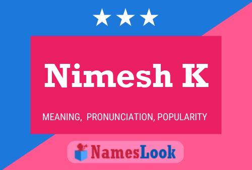 Nimesh K Name Poster