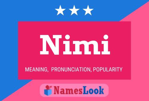 Nimi Name Poster