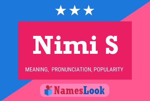 Nimi S Name Poster