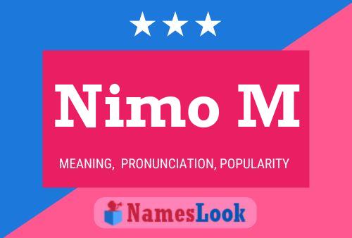 Nimo M Name Poster