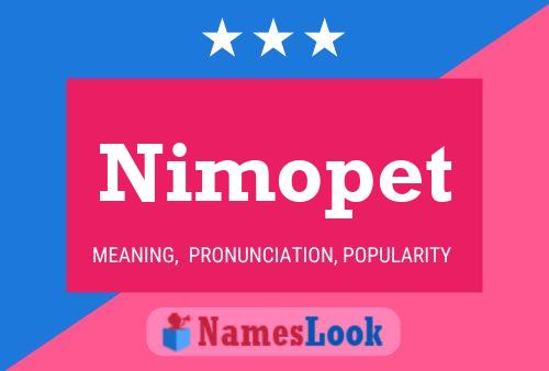 Nimopet Name Poster