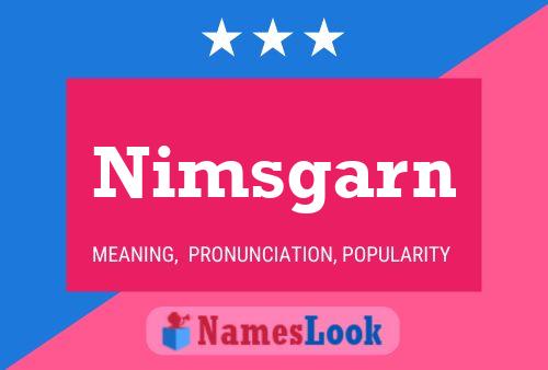 Nimsgarn Name Poster